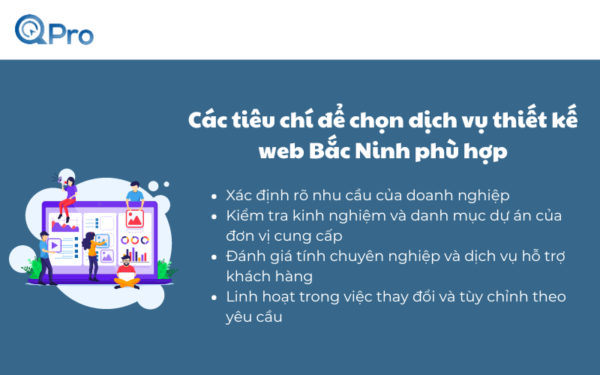 Các tiêu chí để chọn dịch vụ thiết kế web Bắc Ninh phù hợp