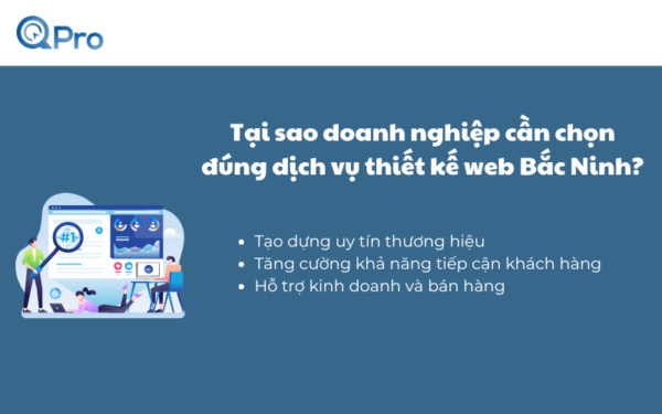 Tại sao doanh nghiệp cần chọn đúng dịch vụ thiết kế web Bắc Ninh