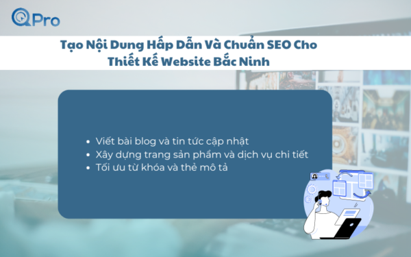 Tạo Nội Dung Hấp Dẫn Và Chuẩn SEO Cho Thiết Kế Website Bắc Ninh